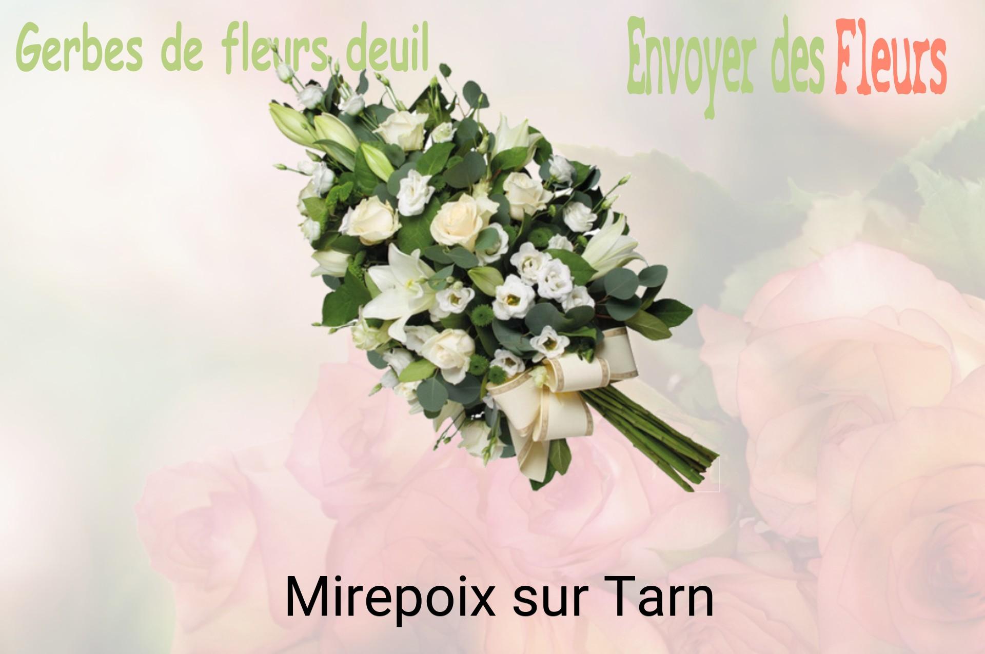 Gerbe de fleurs de deuil livrée à Mirepoix-sur-Tarn